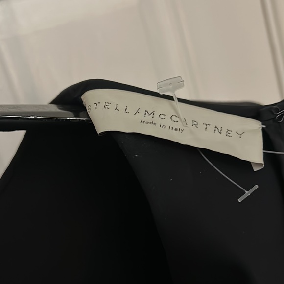 STELLA MCCARTNEY BLACK CREW LONG DRESS - Picture 3 of 4